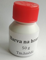 Barva na hrany akrylátová tm.hnědá 70 g