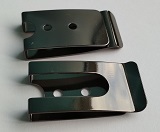 Klips na opasek , černá-gun, 5 cm
