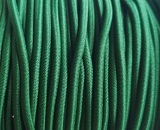 Klobouková guma 3 mm kulatá -sytě zelená