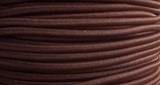 Klobouková guma 3 mm kulatá - hnědá kakao