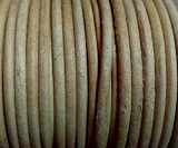 Kulatá kůže přírodní   průměr 3 mm